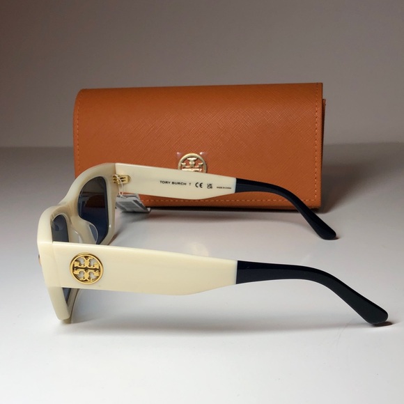 New Authentic Tory Burch TY7169U 1894/80 Cream Sunglasses with Case main image 12